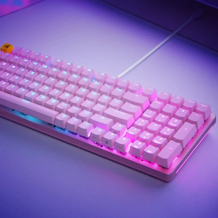 Glorious GMMK 2 Full Size, 96%, rosa, LEDs RGB, Glorious Fox Linear, USB, US