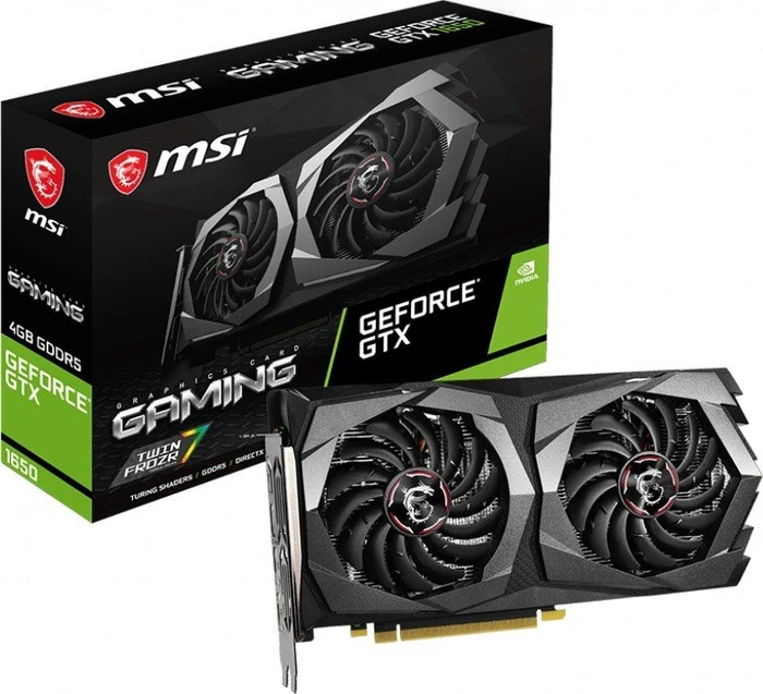 MSI GeForce GTX 1650 Gaming 4G, 4GB GDDR5, HDMI, 2x DP