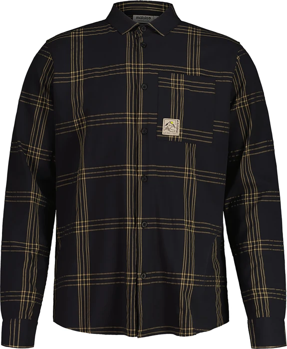 Maloja AlblanM. Hemd langarm deep black multi (Herren)