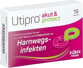 Klinge Pharma Utipro akut & protect Kapseln, 15 Stück