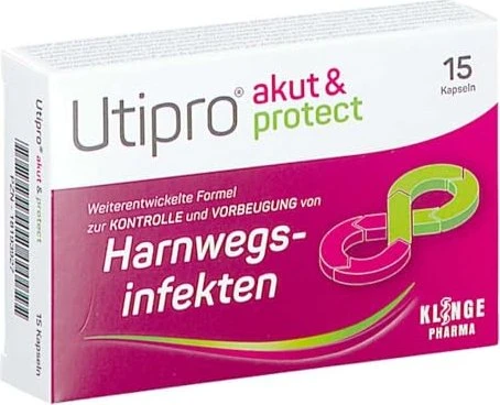 Klinge Pharma Utipro akut & protect Kapseln, 15 Stück