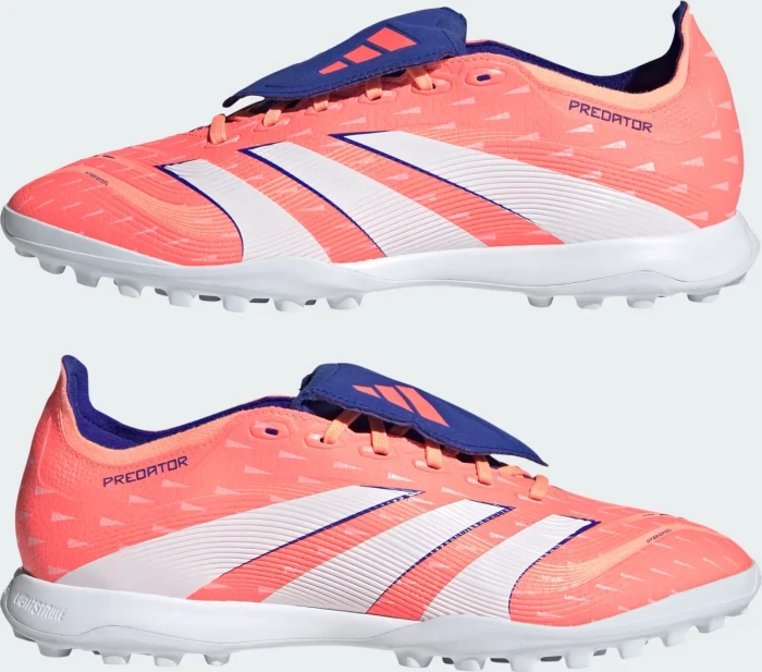 adidas Predator League Fold-Over Tongue TF signal coral/cloud white/beam orange