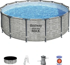 Bestway Steel Pro Max Frame Pool Set rund 427x122cm
