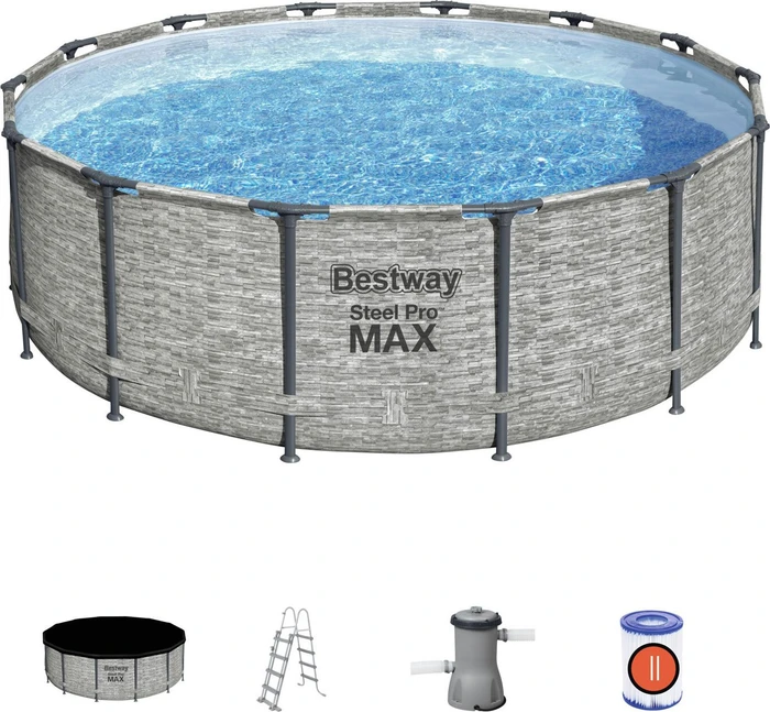 Bestway Steel Pro Max Frame Pool Set rund 427x122cm