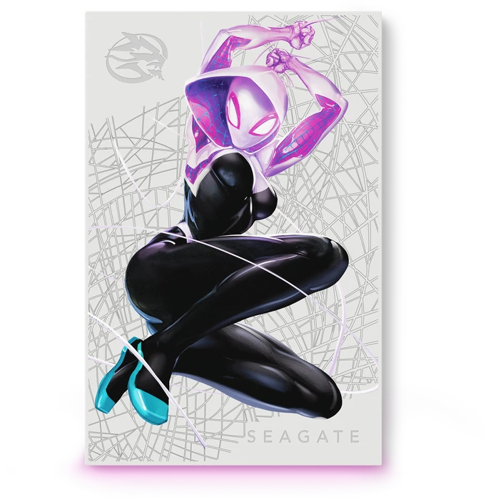 Seagate FireCuda Gaming HDD - Ghost-Spider Special Edition, 2TB, +Rescue, USB 3.0 Micro-B