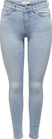 ONLY Skinny Mid Wauw Jeans light blue denim (Damen)
