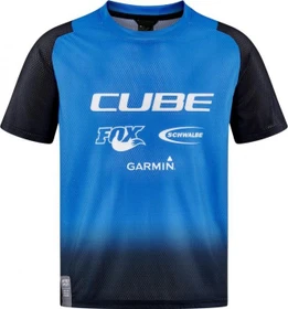 Cube Vertex Rookie X Actionteam Trikot kurzarm schwarz/blau (Junior)