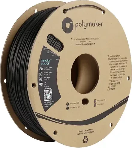Polymaker PolyLite CF, schwarz, Spule, 1.75mm, 1.00kg