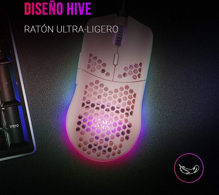 Mars Gaming MMAXP rosa, USB
