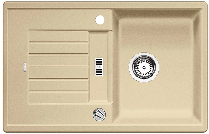 Blanco Zia 45 S Becken reversibel mit Ablauffernbedienung champagner