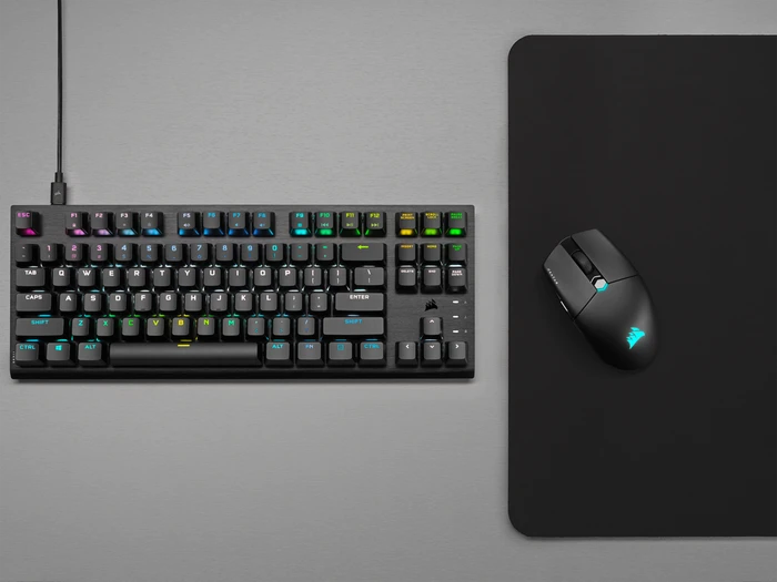 Corsair K60 PRO TKL RGB, Corsair OPX, USB, DE
