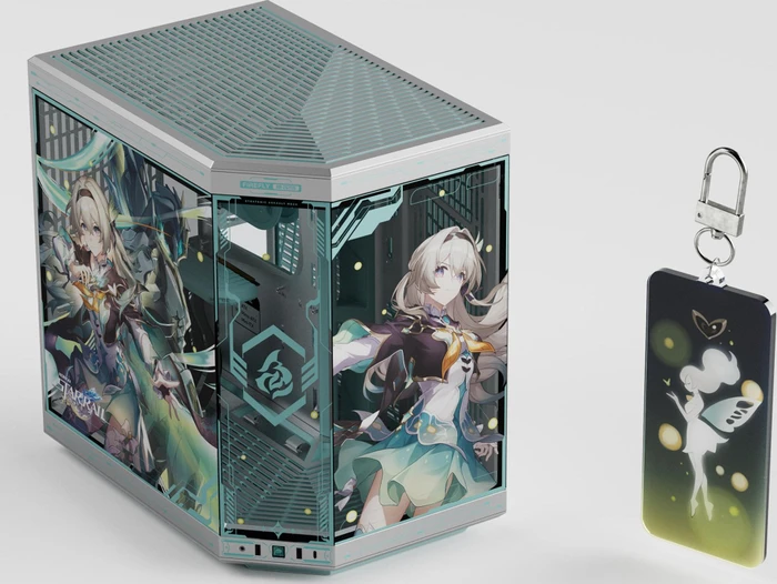 Hyte Y70 Firefly Edition, Glasfenster