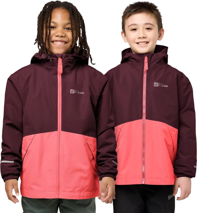 Jack Wolfskin Iceland 3in1 Funktionsjacke sunset coral (Junior)