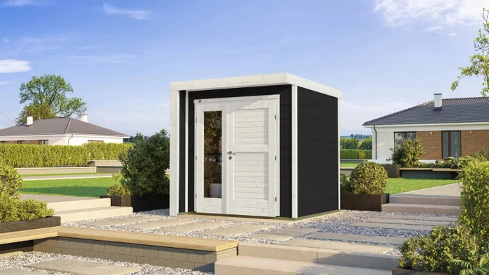 Weka 262 B 209x205cm Gartenhaus anthrazit