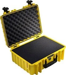 B&W International Outdoor Case Typ 5000 Koffer gelb mit Schaumstoffeinsatz