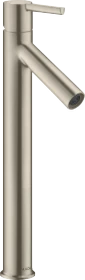 Hansgrohe Axor Starck Einhebel-Waschtischmischer 250 mit Hebelgriff für Aufsatzwaschtische mit Ablaufgarnitur brushed nickel