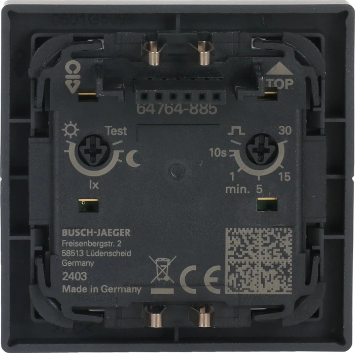 Busch-Jaeger Busch-Wächter 180 flex Komfort-Sensor Multilinse schwarz matt, Plattform 63, Bewegungsmelder