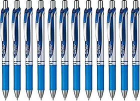 Pentel EnerGel XM BL77 Gelroller blau/silber, 12er-Pack