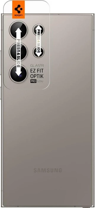 Spigen GLAS.tR EZ Fit Optik Pro Lens Protector für Samsung Galaxy S24 Ultra grau