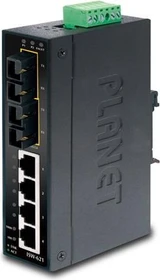 Planet ISW-621 Industrial Railmount Switch, 4x RJ-45, 2x SC-Duplex