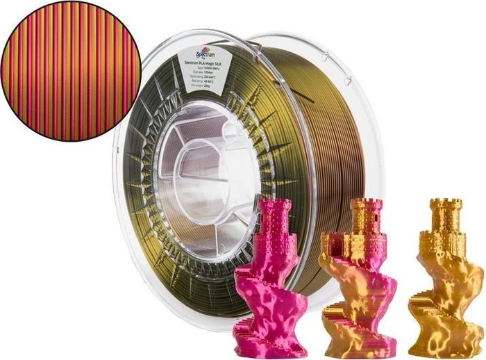 Spectrum PLA Magic Silk, Golden Berry, Spule, 1.75mm, 1.00kg