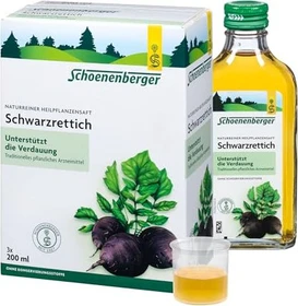 Salus Schoenenberger Schwarzrettich Naturreiner Heilpflanzensaft, 600ml (3x 200ml)