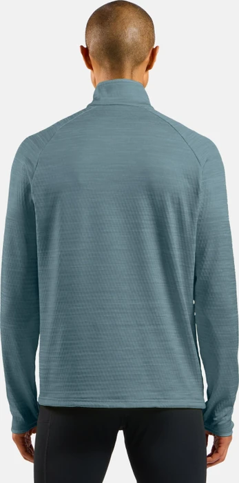 Odlo Run Easy Laufshirt langarm provincial blue melange (Herren)
