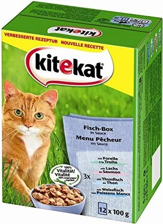 Kitekat Beutel Fisch-Box in Gelee, 1.20kg (12x 100g)