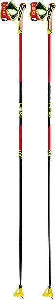 Leki PRC 750 Langlauf Skistock bright red/neon yellow/black