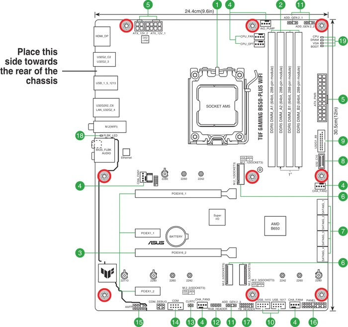 ASUS TUF Gaming B650-Plus WIFI (AMD AM5)