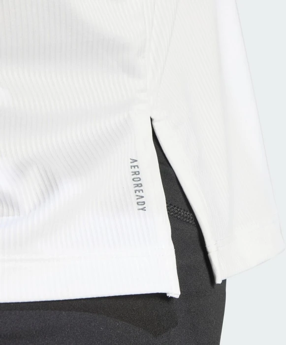 adidas Studio Funktionsshirt kurzarm white/grey two (Damen)