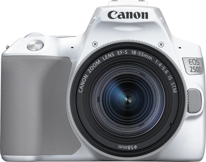 Canon EOS 250D weiß mit Objektiv EF-S 18-55mm 4.0-5.6