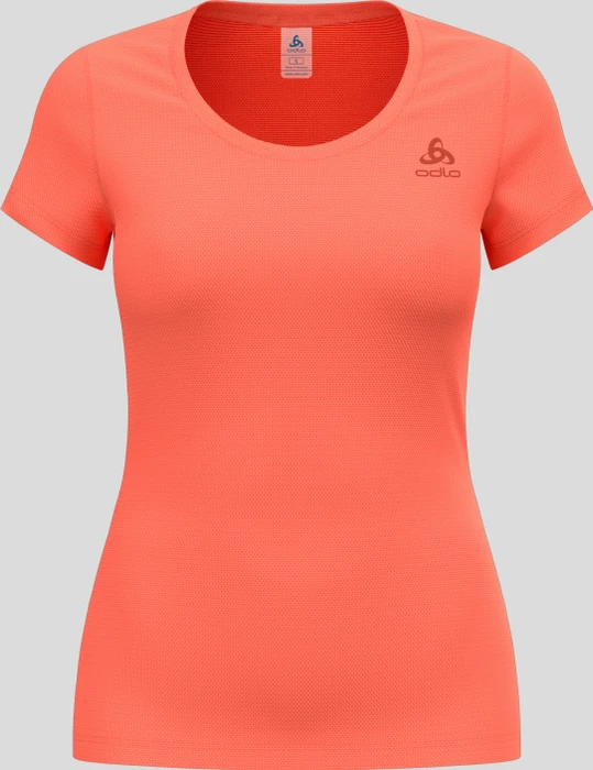 Odlo Active F-Dry Light Eco Funktionsshirt kurzarm living coral (Damen)