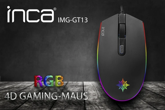 Inca IMG-GT13 RGB Gaming Mouse, USB