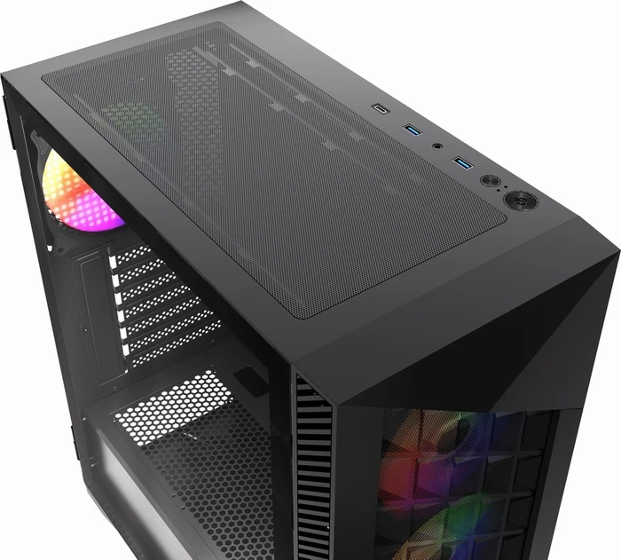 Gembird Fornax 900 ARGB Black, Glasfenster