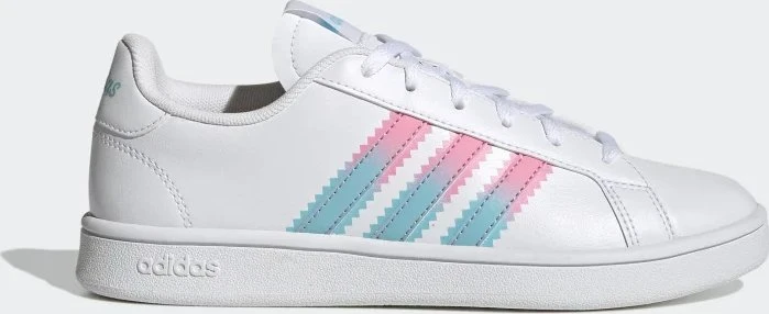 adidas Grand Court Base Beyond cloud white/bliss pink/bliss blue (Damen)