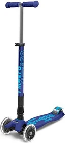 Micro Maxi Micro Deluxe Foldable LED Kickboard navy blue