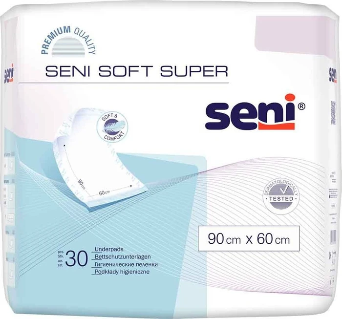 Seni Soft Super Bettschutzeinlage, 60x90cm, 120 Stück