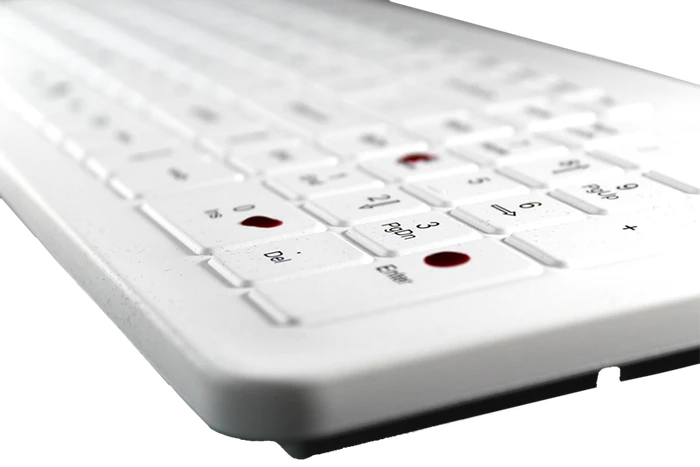 Man & Machine Very Cool Flat Keyboard, weiß, USB, DE