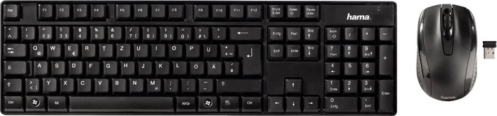 Hama RF2200 Set Funk Tastatur und Maus, USB, DE
