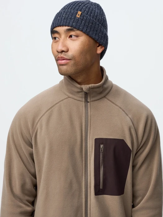 Fjällräven Kaipak Fleece Funktionsjacke suede brown/black oak (Herren)