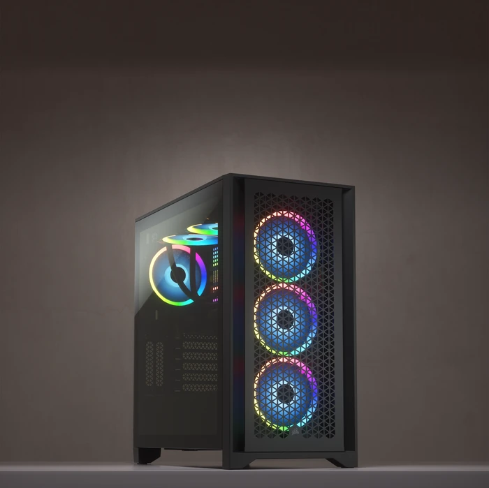 Corsair 4000D Airflow, schwarz, Glasfenster