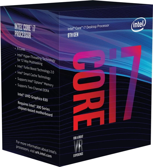 Intel Core i7-8700, 6C/12T, 3.20-4.60GHz, boxed