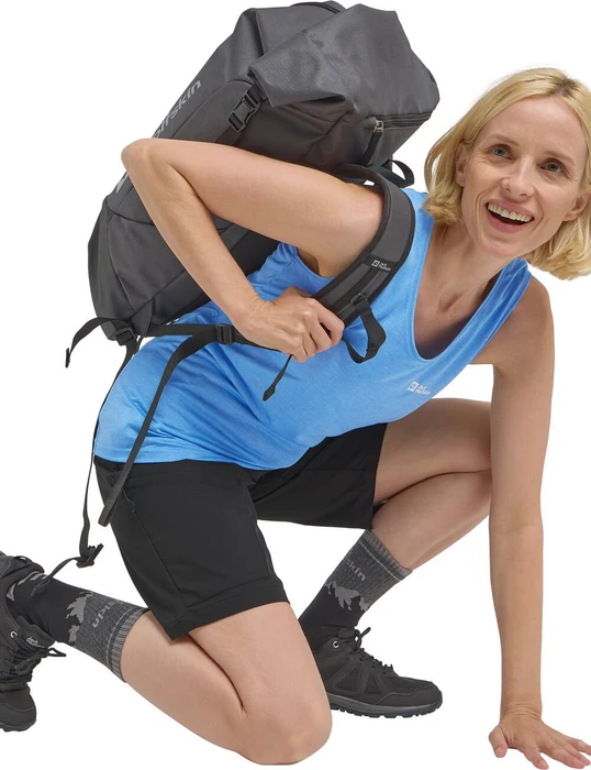 Jack Wolfskin Crosstrail Funktionsshirt ärmellos mid blue (Damen)