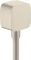 Hansgrohe Axor ShowerSolutions Wandanschluss softsquare brushed nickel Vorschaubild