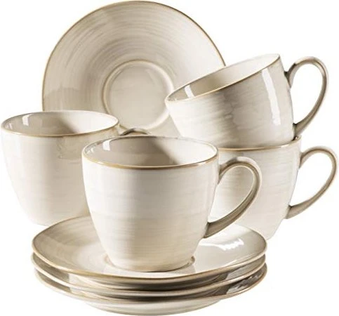 Mäser Nottingham Vintage Kaffeeservice beige, 8-tlg.