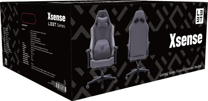L33T-Gaming Xsense Neotec Fabric Gamingstuhl, grau