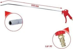 KS Tools Druckluft-Ausblaspistole 510mm