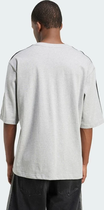 adidas Adicolor Oversized T-Shirt kurzarm medium grey heather/black (Herren)
