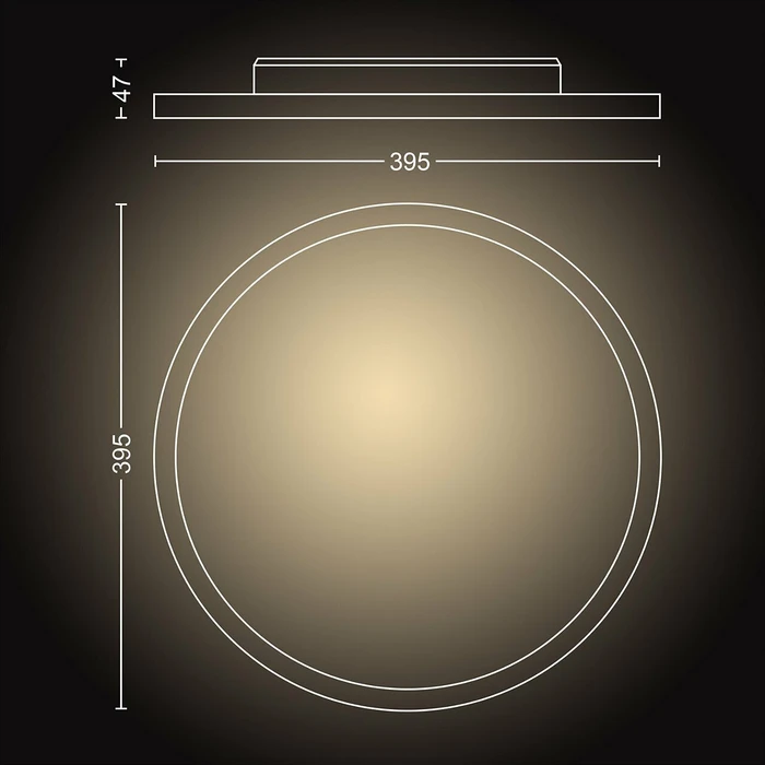 Philips Hue White Ambiance Aurelle LED-Panel weiß